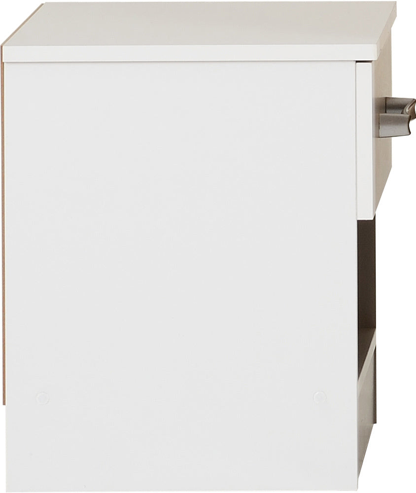 Polar 1 Drawer Bedside - White