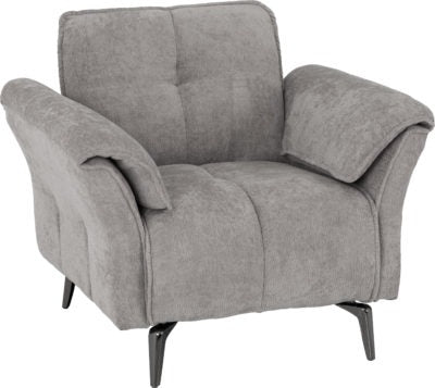 Amalfi 1 Seater Sofa | Grey Fabric | Furniture Cash and Carry