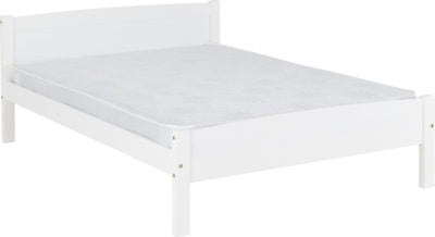 Amber 4'6" Bed | White | Furniture Cash and Carry