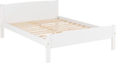 Amber 4'6" Bed | White | Furniture Cash and Carry