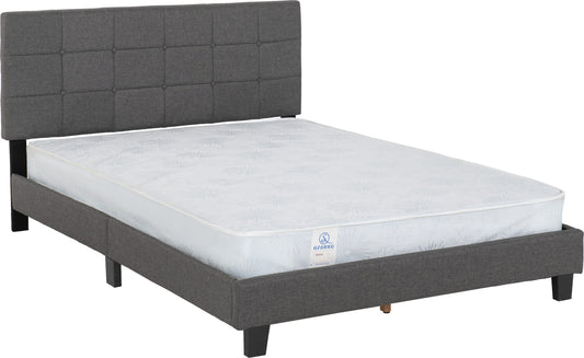 Arran 4'6" Bed | Grey Fabric | Furniture Cash and Carry