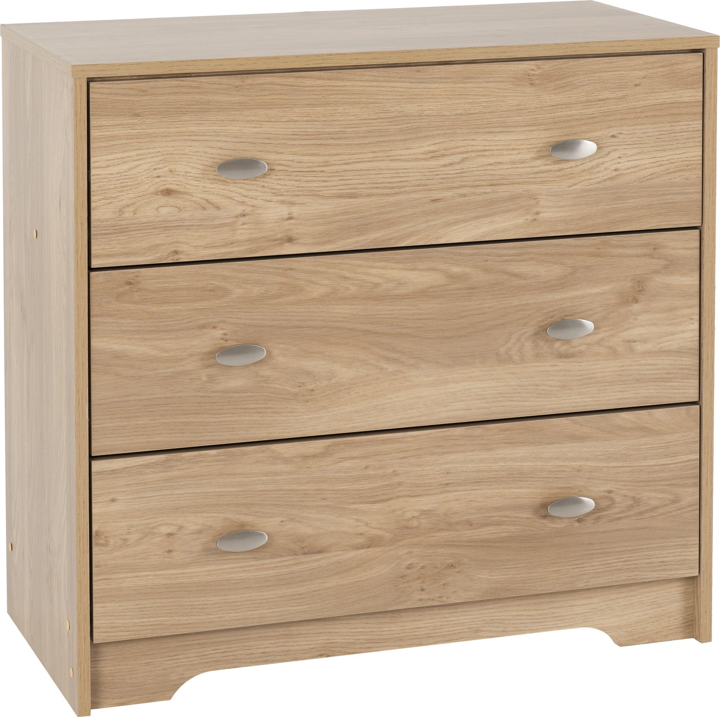 Carlton 3 Drawer Chest | Medium Oak Effect | Furniture Cash and Carry