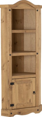 Corona Corner Unit | Distressed Waxed Pine | Furniture Cash and Carry