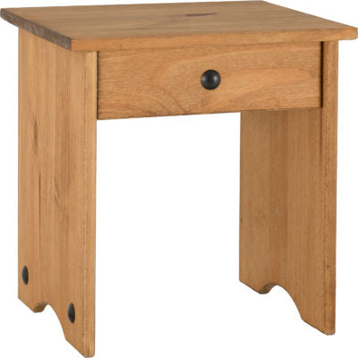 Corona Dressing Table Stool | Distressed Waxed Pine | Furniture Cash and Carry