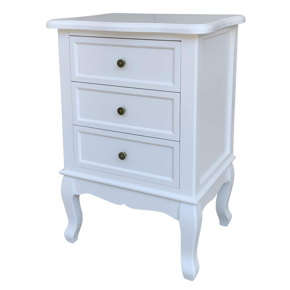 Chloe Chest 3 Drawer - White