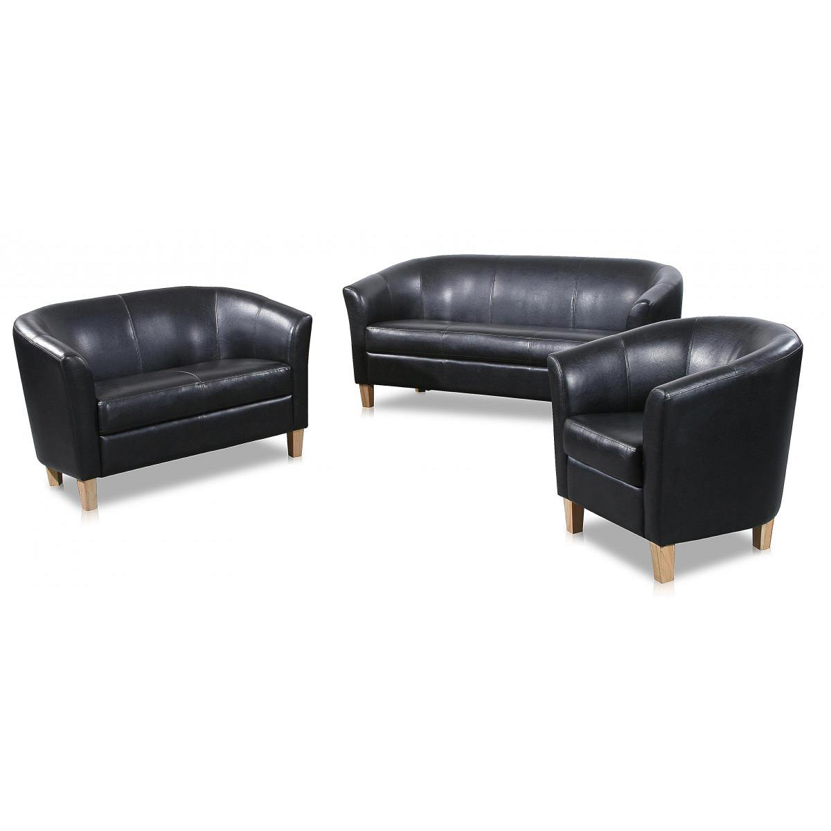 Claridon 2 Seater Sofa PU - Brown