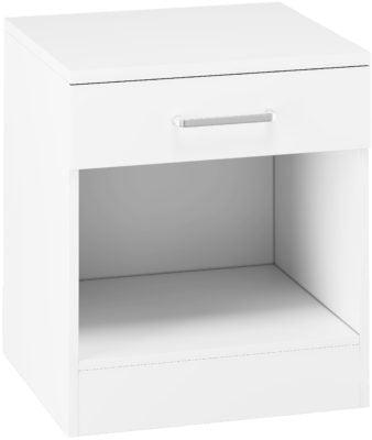 Dakota 1 Drawer Bedside | White | Furniture Cash and Carry