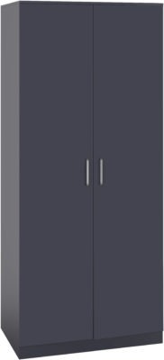 Dakota 2 Door Wardrobe | Dark Grey | Furniture Cash and Carry