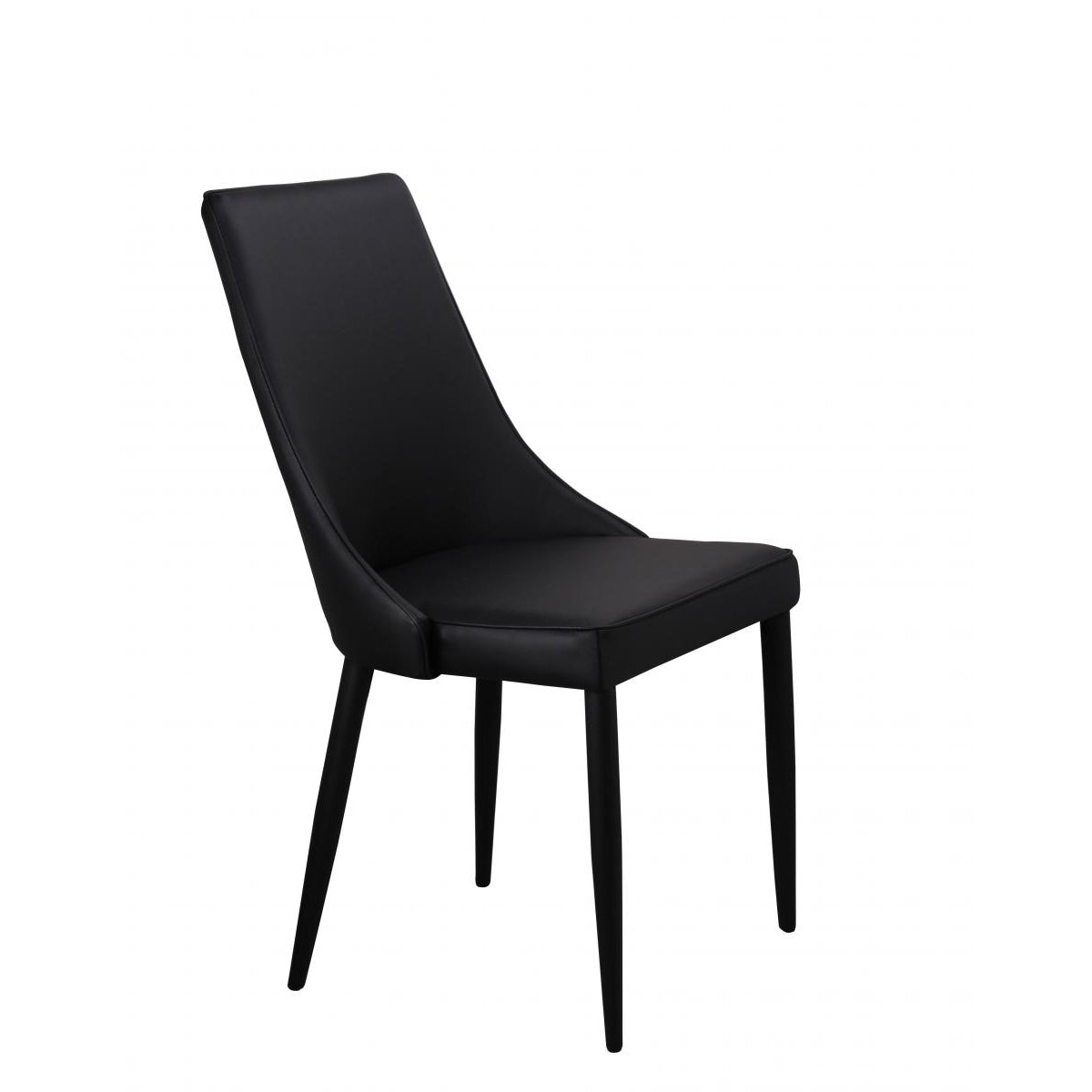 Daisy PU Chair with Black Metal Legs (4s) (Set of 4)