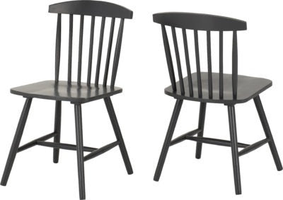 Emery Chair Box of 2 | Dark Grey | Furniture Cash and Carry