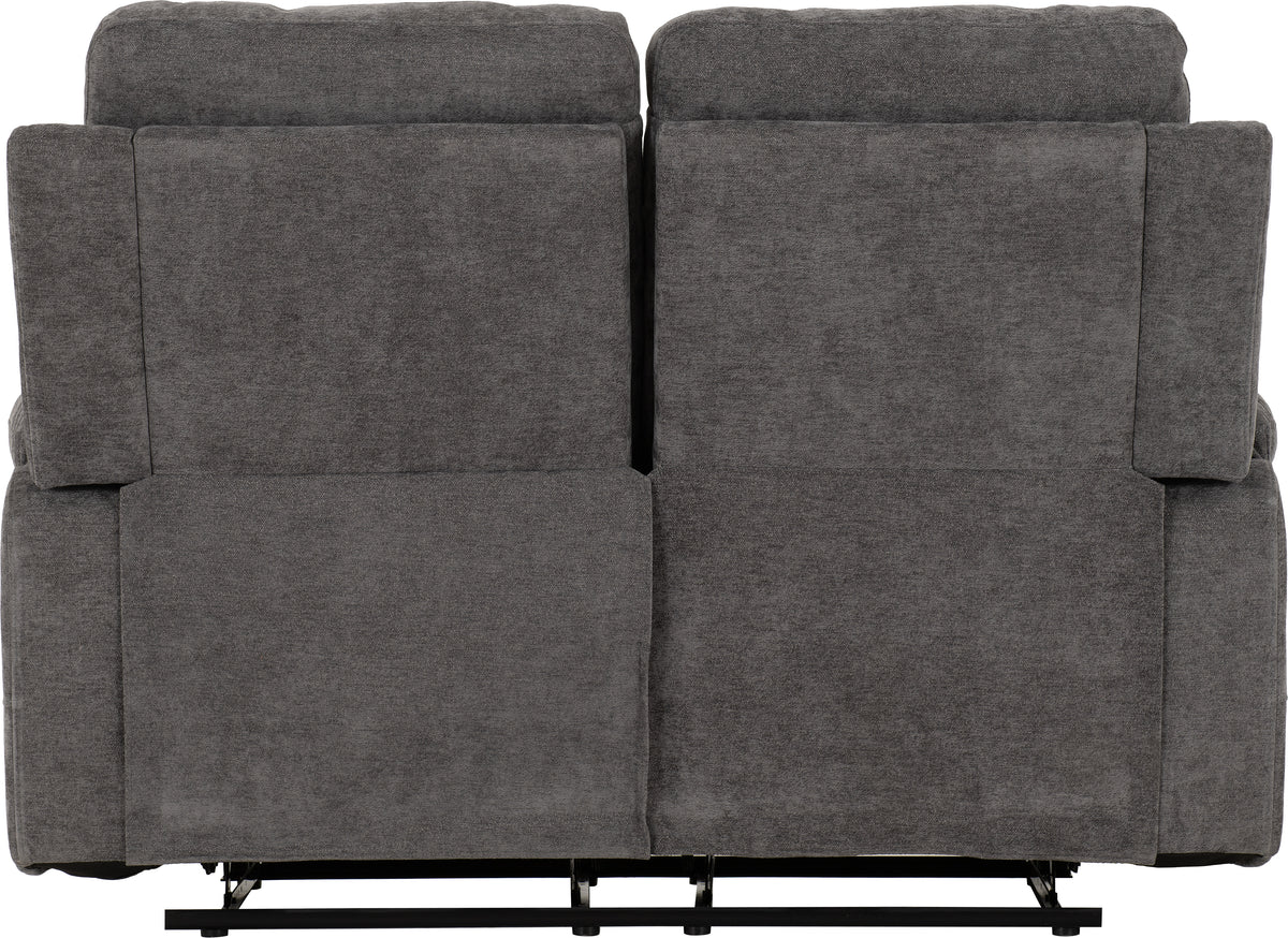 Guildford 2 Seater Recliner Sofa - Grey Fabric