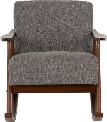 Kendra Rocking Chair | Grey Fabric | Furniture Cash and Carry