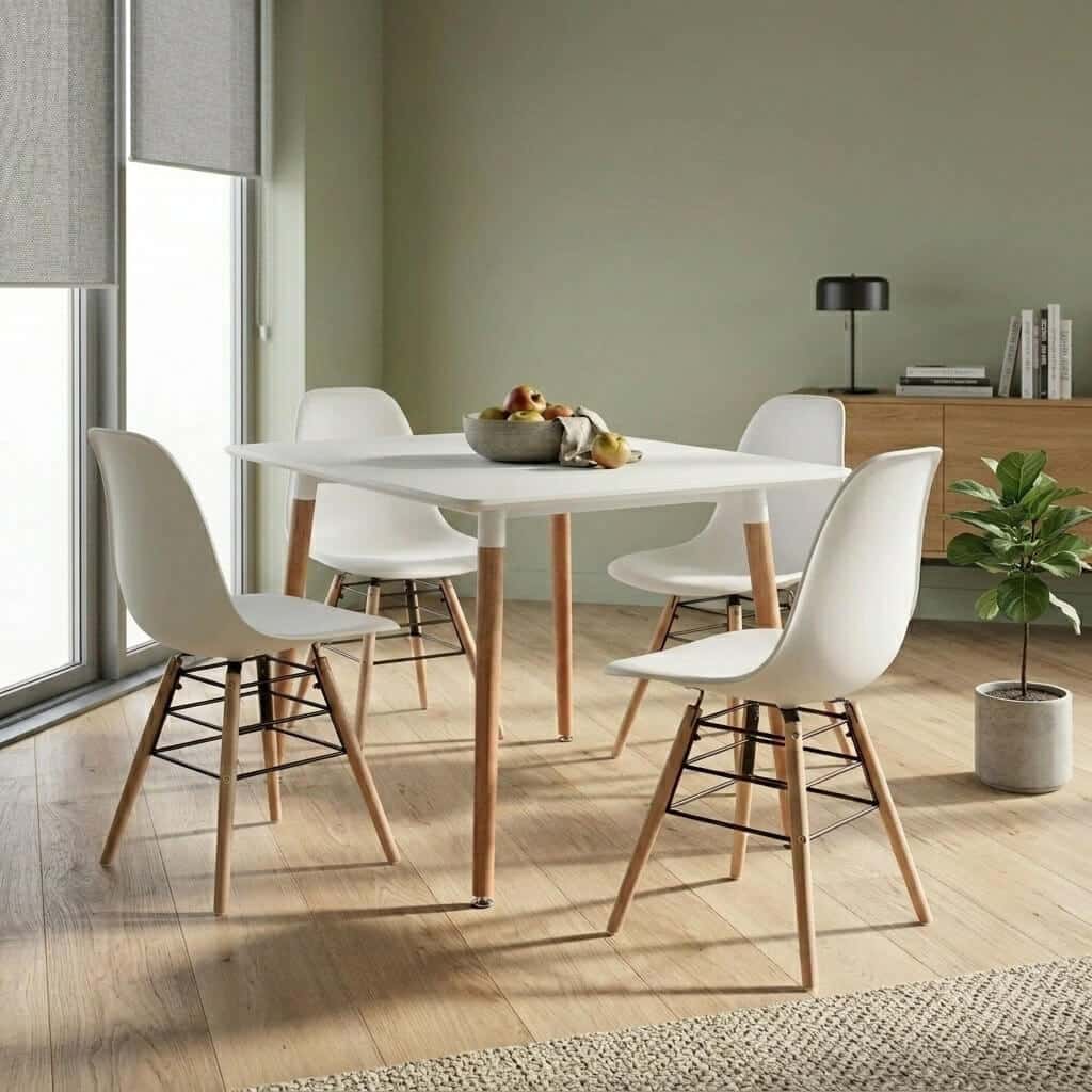 Lilly Square Table - White