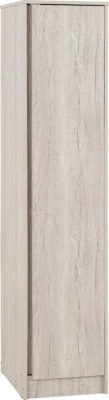 Malvern 1 Door Wardrobe | Urban Snow | Furniture Cash and Carry
