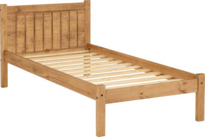 Maya 3' Bed | Distressed Waxed Pine | Furniture Cash and Carry