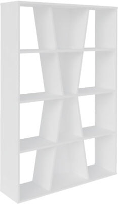 Naples Medium Bookcase | White | Furniture Cash and Carry