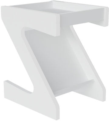 Naples Z Side Table | White | Furniture Cash and Carry