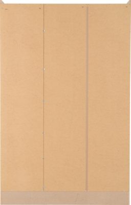 Nevada 3 Door 2 Drawer Mirrored Wardrobe