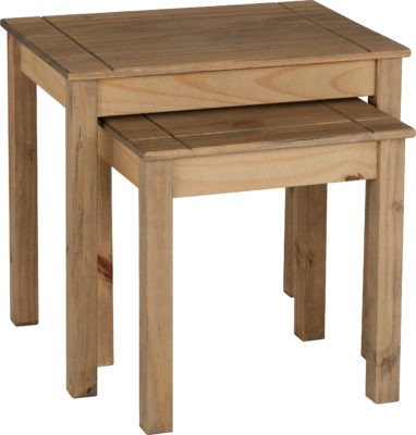 Panama Nest of 2 Tables | Natural Wax | Furniture Cash and Carry