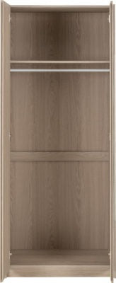 Paris 2 Door Mirrored Wardrobe