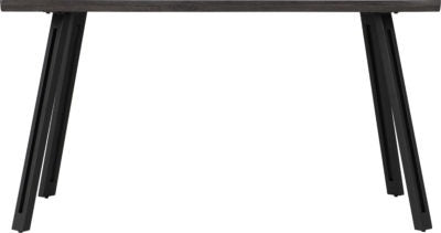 Quebec Wave Edge Dining Table | Black Wood Grain-Black | Furniture Cash and Carry