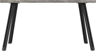 Quebec Wave Edge Dining Table | Concrete Effect-Black | Furniture Cash and Carry