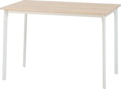 Riley Large Dining Set | White-Light Oak Effect Veneer | Furniture Cash and Carry