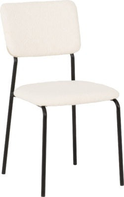 Sheldon Chair Box of 4 | Ivory Boucle Fabric | Furniture Cash and Carry