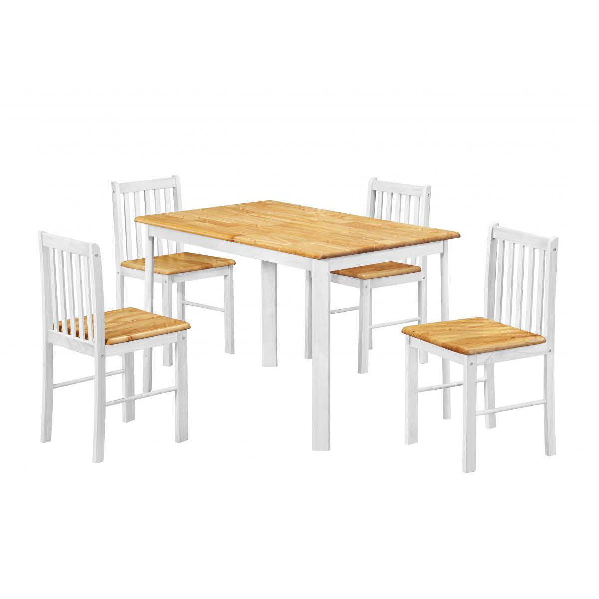 Sheldon Dining Table Only Natural Oak & White - White, Natural Oak