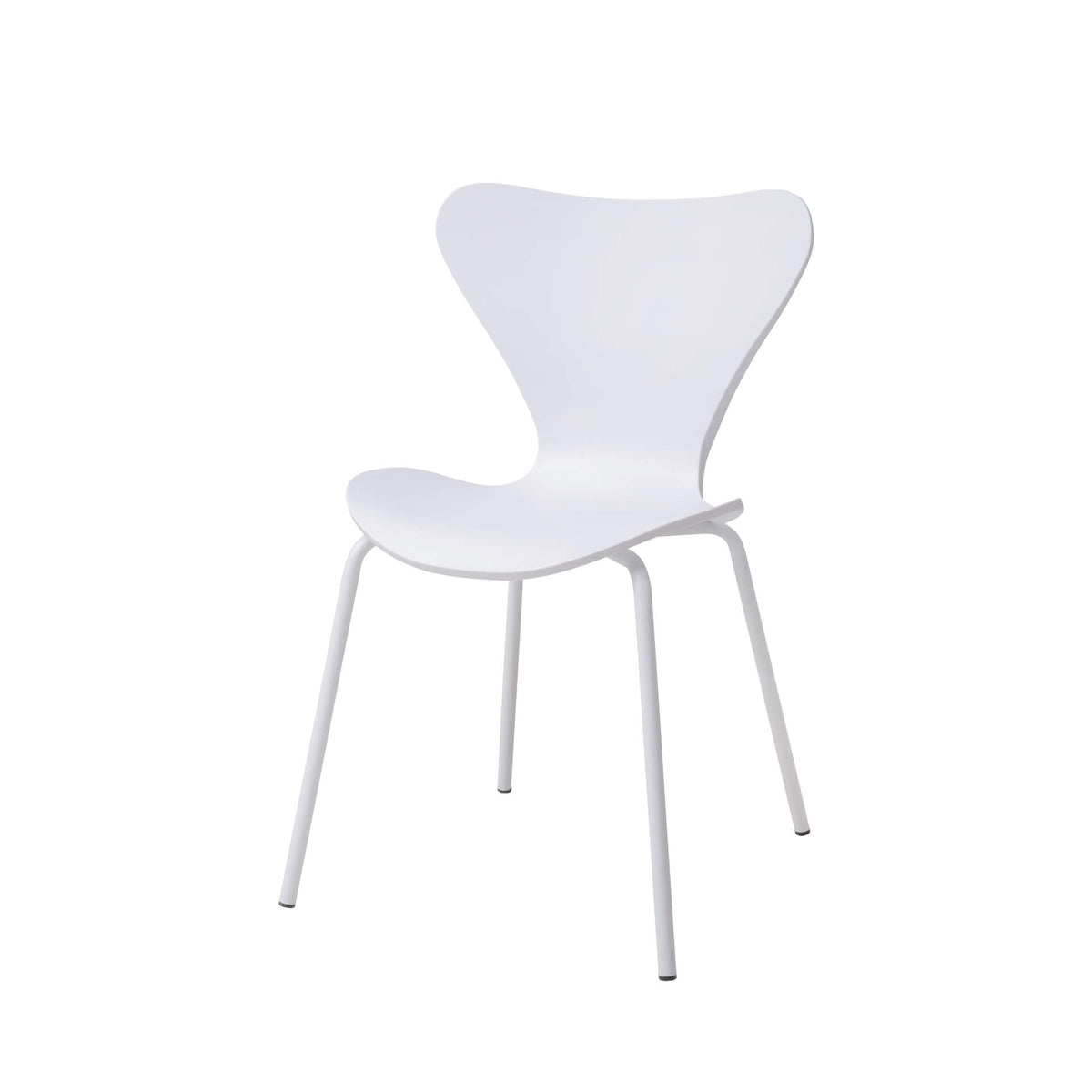 Sienna Plastic (PP) Chairs with Metal legs (4s) - White (Set of 4)