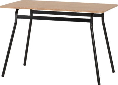 Warren 1+4 Dining Set | Russet Oak Effect-Black | Furniture Cash and Carry