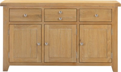 Windsor 3 Door 3 Drawer Sideboard | Natural Oak | Furniture Cash and Carry