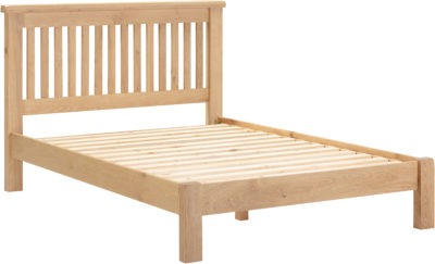 Windsor 4'6" Bed Low Foot End | Natural Oak | Furniture Cash and Carry