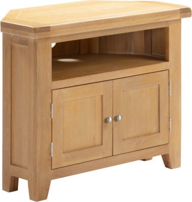 Windsor Corner TV Unit | Natural Oak | Furniture Cash and Carry