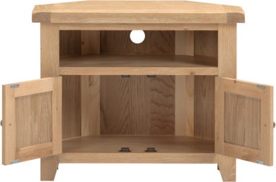 Windsor Corner TV Unit | Natural Oak | Furniture Cash and Carry