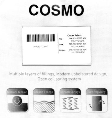Cosmo 3' Mattress - Furniture Cash and Carry