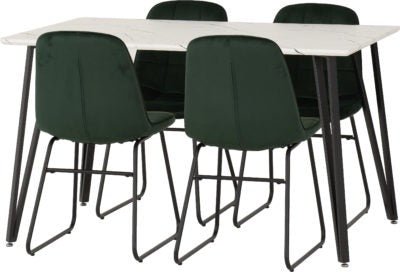 Marlow Dining Set with Lukas Chairs - Furniture Cash and Carry