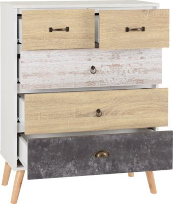 Nordic 3+2 Drawer Chest - Furniture Cash and Carry