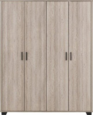 Oliver 4 Door Wardrobe - Furniture Cash and Carry