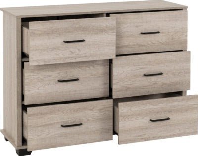 Oliver 6 Drawer Chest - Furniture Cash and Carry