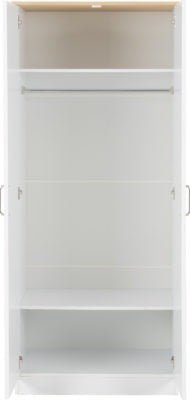 Portland 2 Door Wardrobe - Furniture Cash and Carry