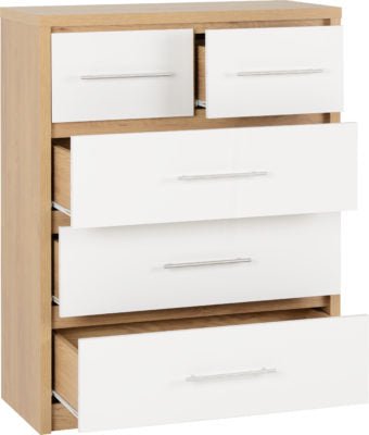 Seville 3+2 Drawer Chest - Furniture Cash and Carry
