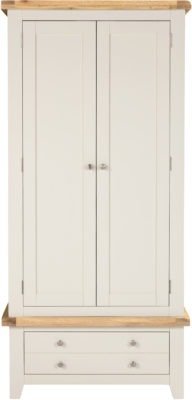 Windsor 2 Door 1 Drawer Wardrobe - Furniture Cash and Carry