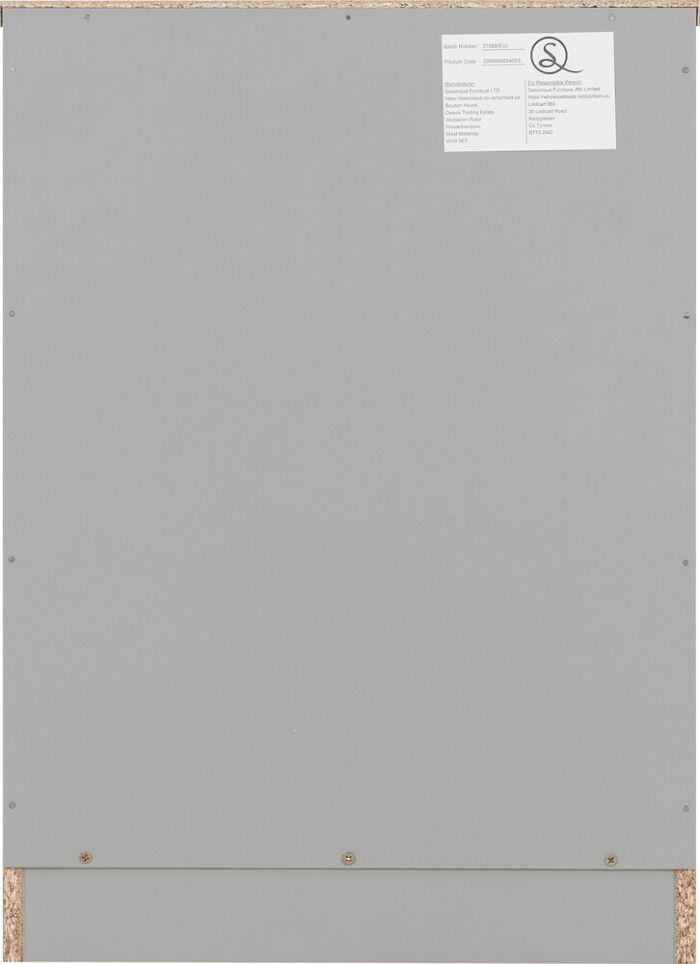 Dakota 3 Drawer Bedside - Light Grey