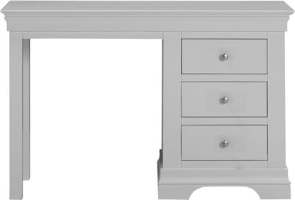 Bordeaux 3 Drawer Dressing Table - Pebble Grey
