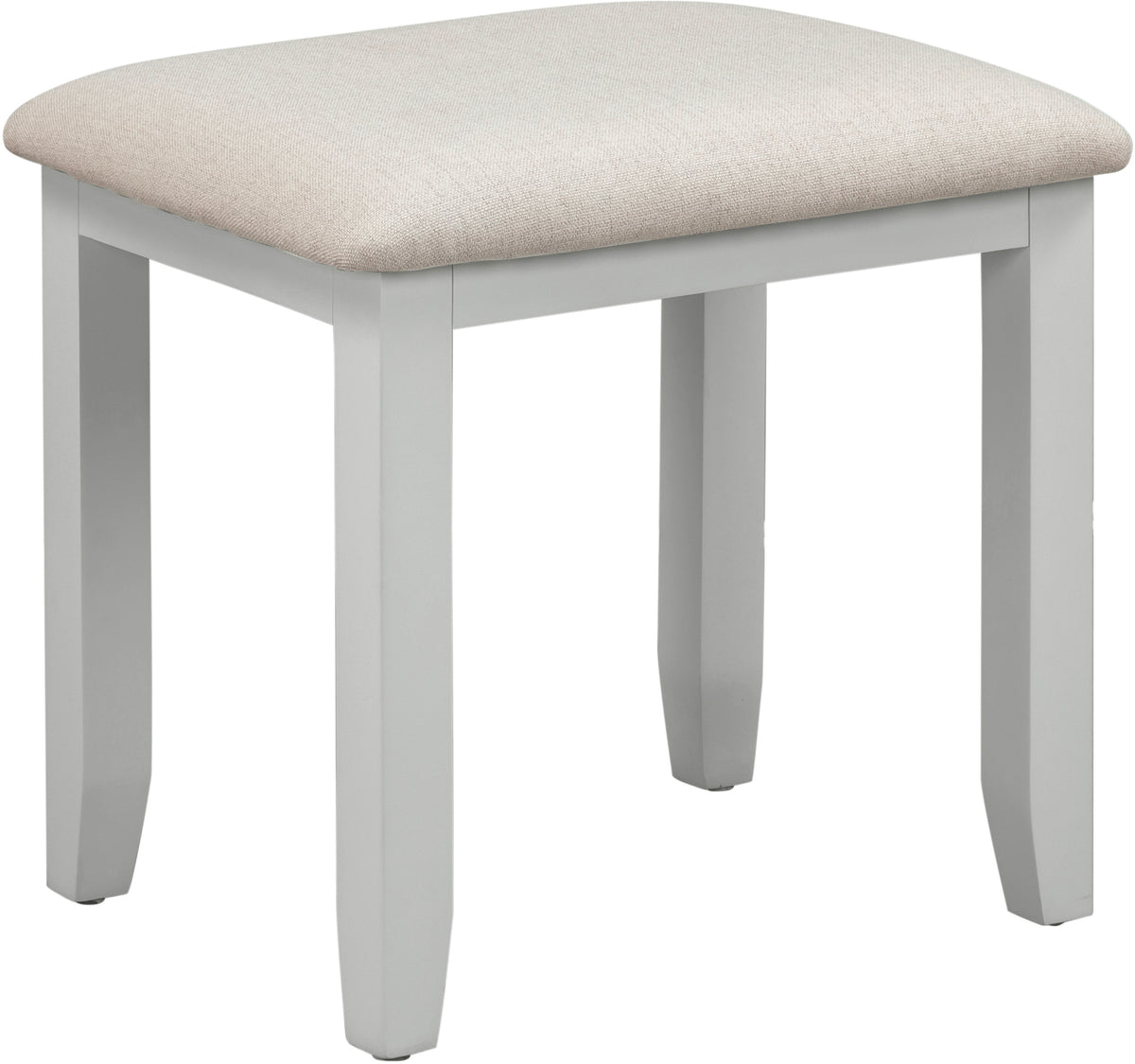 Bordeaux Dressing Table Stool - Ivory/Oat Fabric