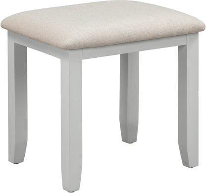 Bordeaux Dressing Table Stool - Ivory/Oat Fabric