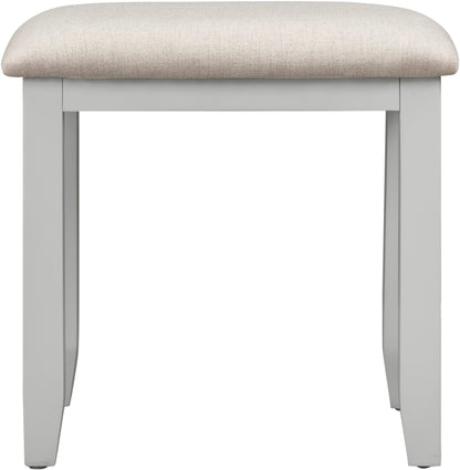 Bordeaux Dressing Table Stool - Ivory/Oat Fabric