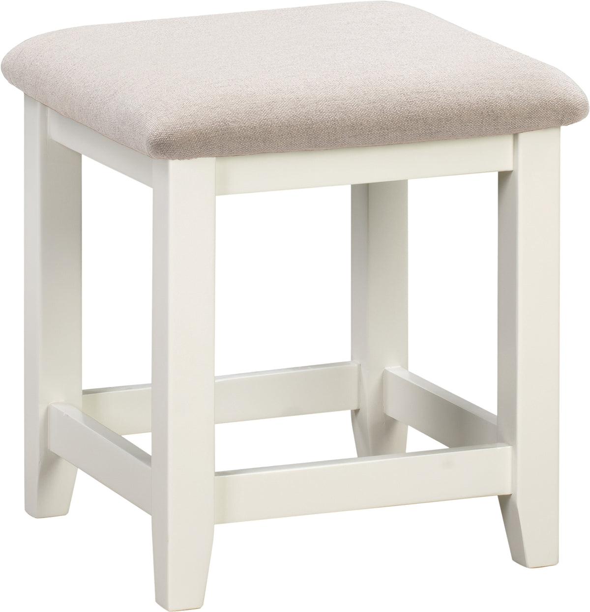 Windsor Dressing Table Stool - Ivory/Oat Fabric