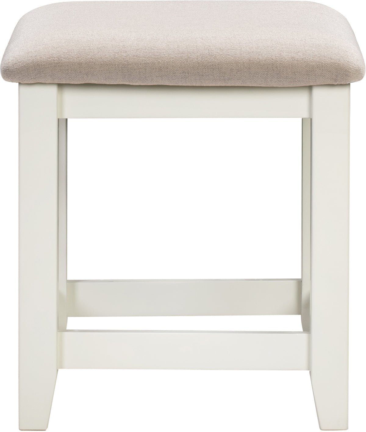 Windsor Dressing Table Stool - Ivory/Oat Fabric